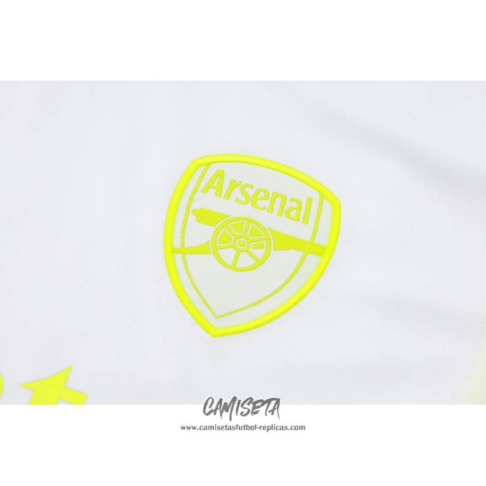 Chandal del Arsenal 2023-2024 Manga Corta Blanco - Pantalon Corto